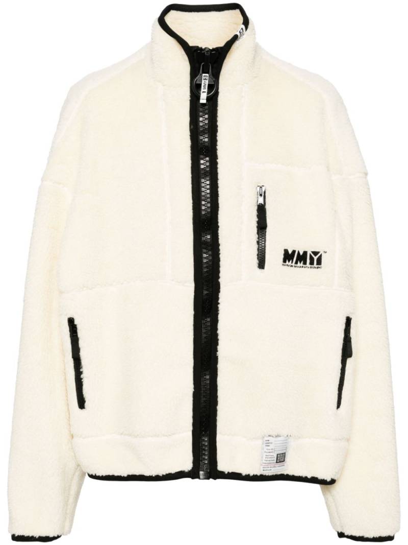 Maison MIHARA YASUHIRO oversized fleece jacket - Neutrals von Maison MIHARA YASUHIRO