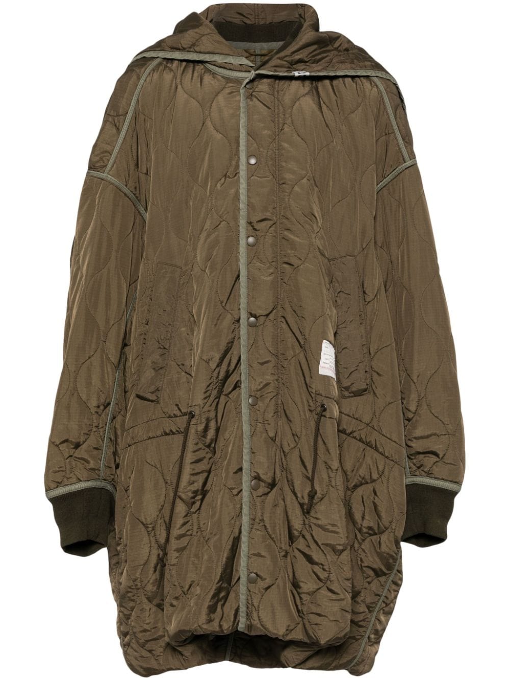 Maison MIHARA YASUHIRO oversized military coat - Green von Maison MIHARA YASUHIRO