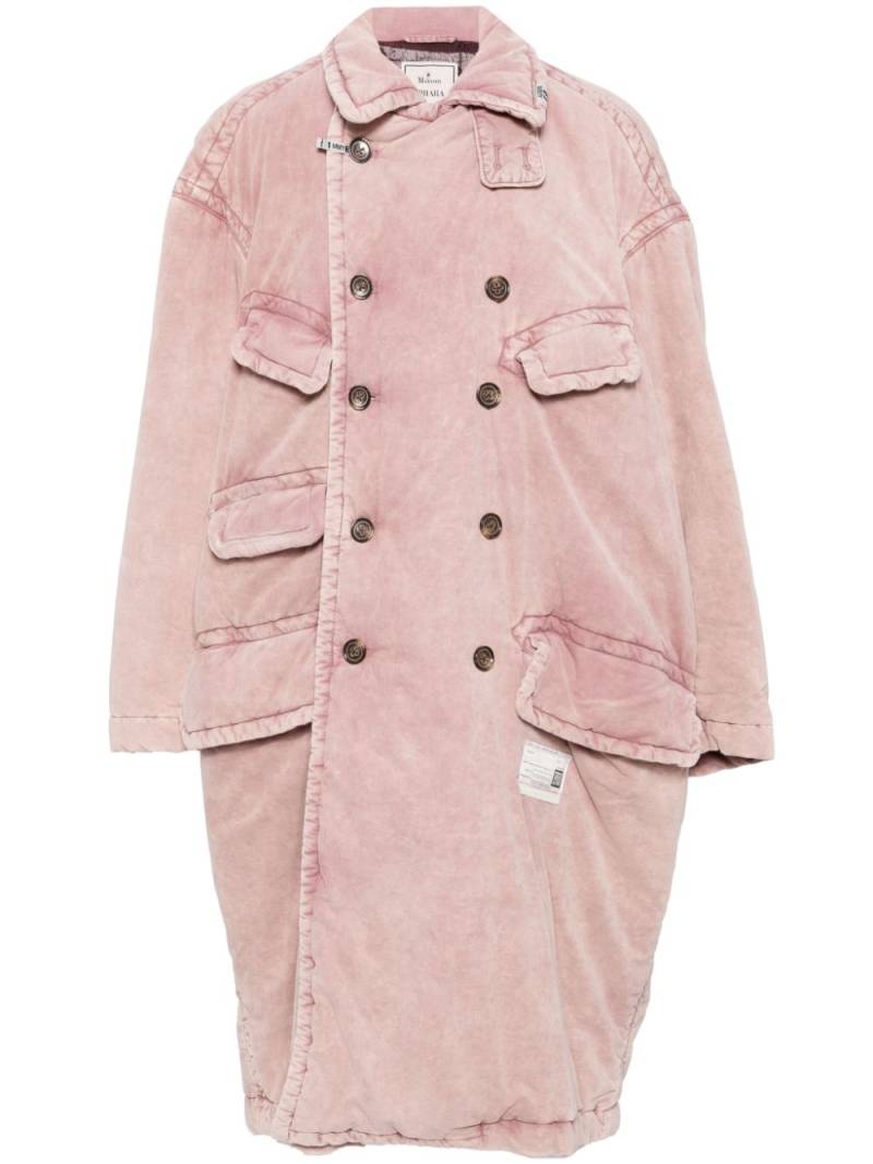 Maison MIHARA YASUHIRO puffer corduroy coat - Pink von Maison MIHARA YASUHIRO