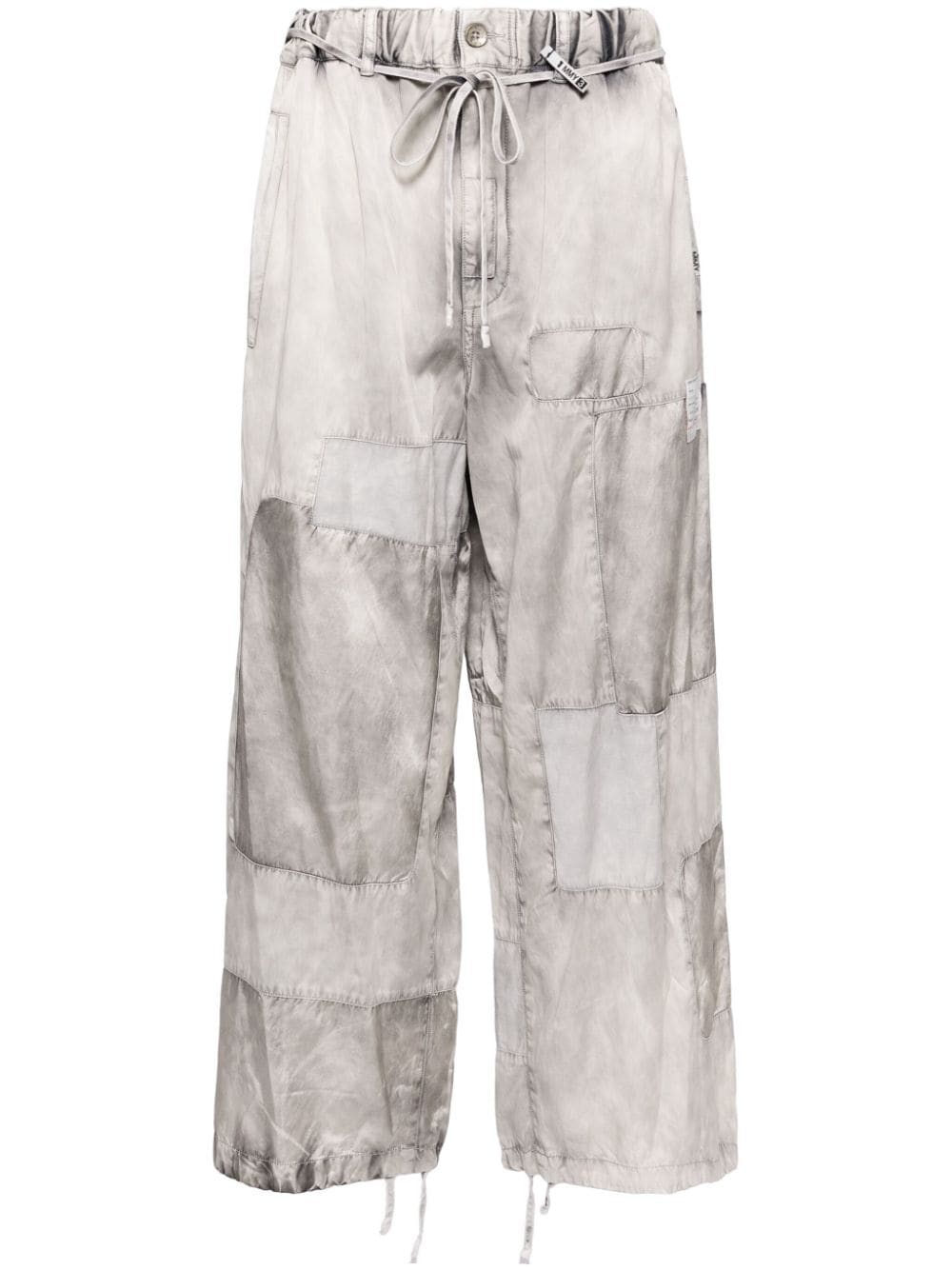 Maison MIHARA YASUHIRO repair satin pants - Grey von Maison MIHARA YASUHIRO