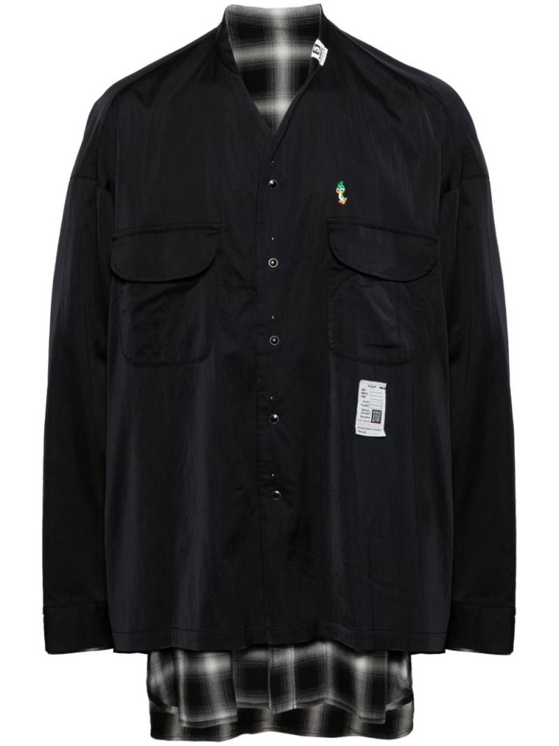 Maison MIHARA YASUHIRO reversible long-sleeved shirt - Black von Maison MIHARA YASUHIRO