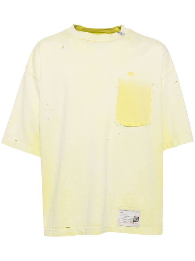 Maison MIHARA YASUHIRO sun faded like T-shirt - Yellow von Maison MIHARA YASUHIRO