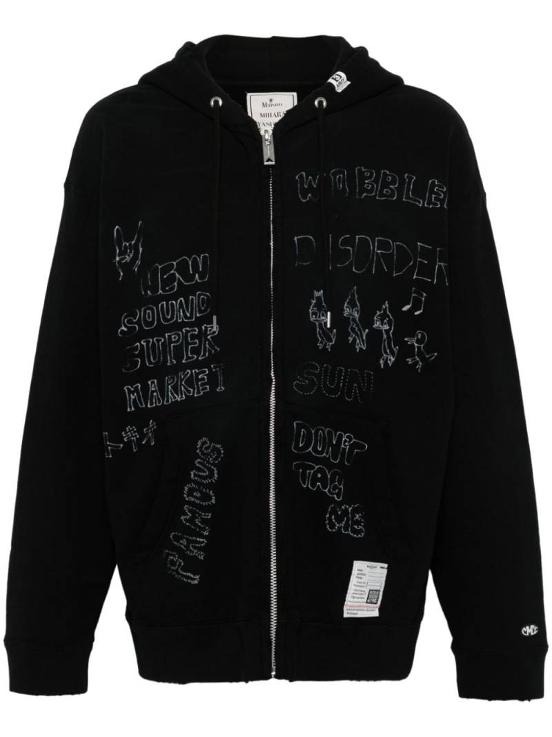 Maison MIHARA YASUHIRO zip-up hoodie - Black von Maison MIHARA YASUHIRO