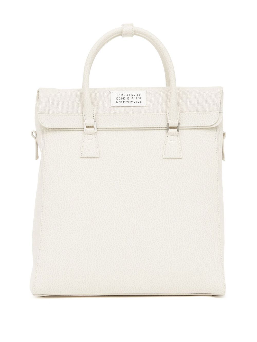 Maison Margiela 5AC leather backpack - White von Maison Margiela