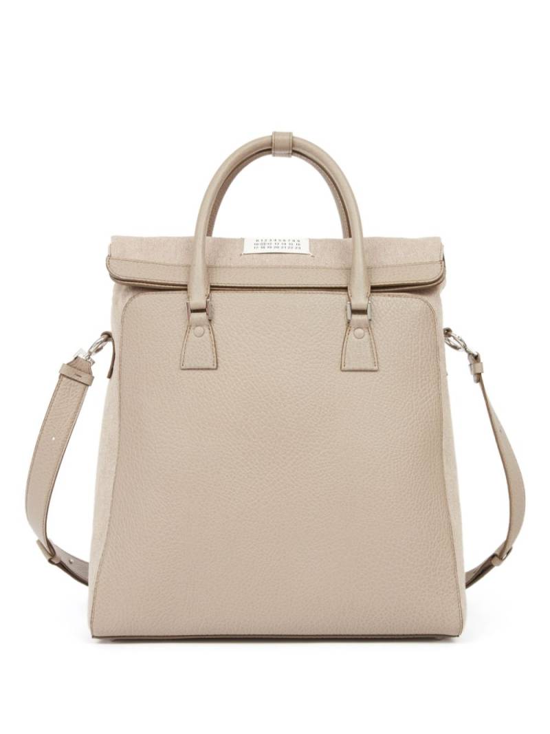 Maison Margiela 5AC Daily leather backpack - Neutrals von Maison Margiela