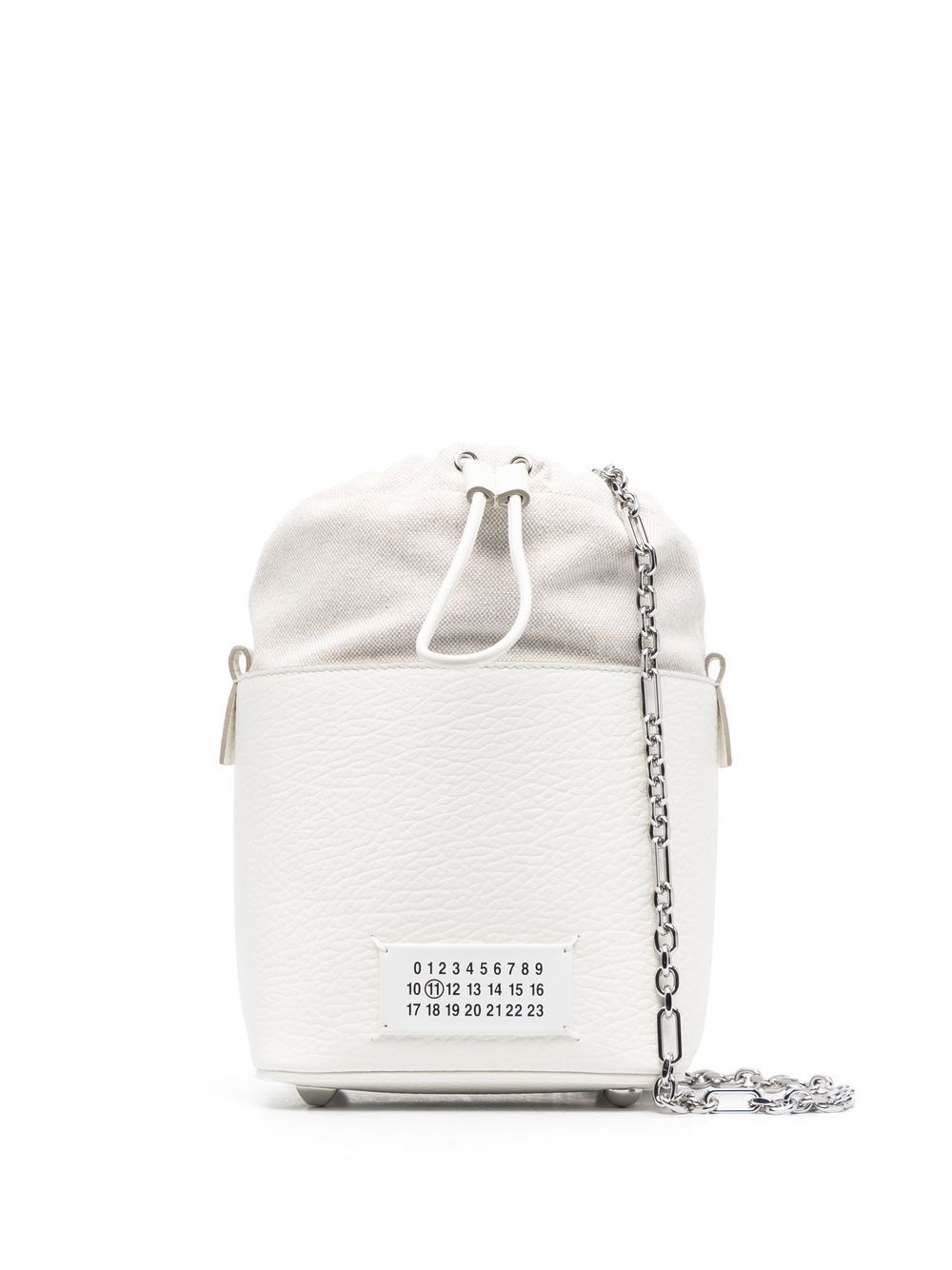 Maison Margiela 5AC leather bucket bag - White von Maison Margiela