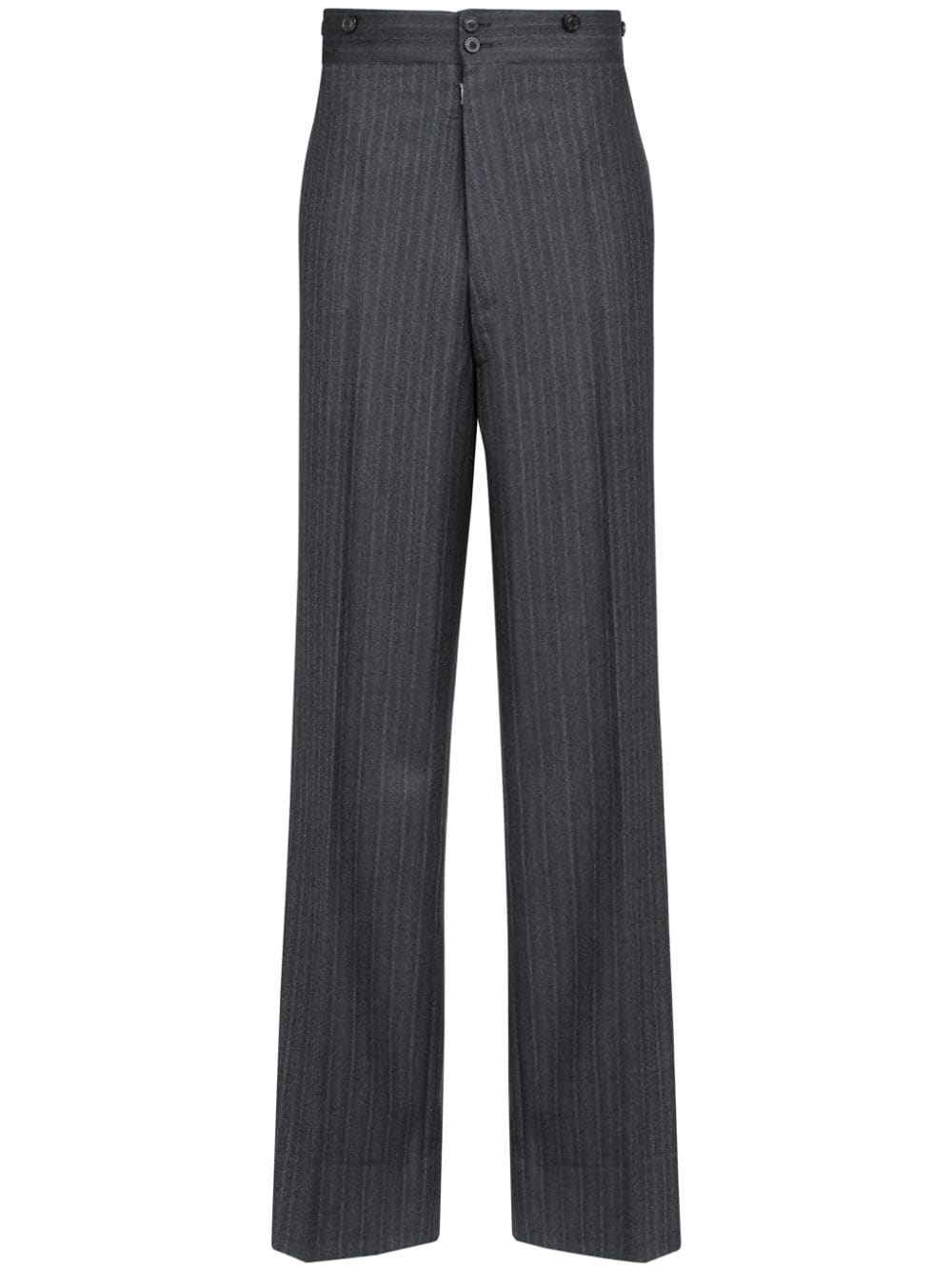 Maison Margiela Barathea wool trousers - Grey von Maison Margiela