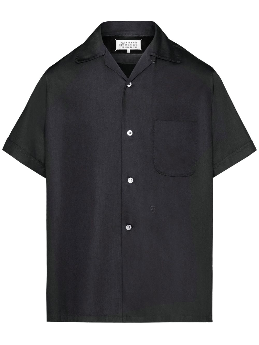 Maison Margiela C short-sleeve shirt - Black von Maison Margiela