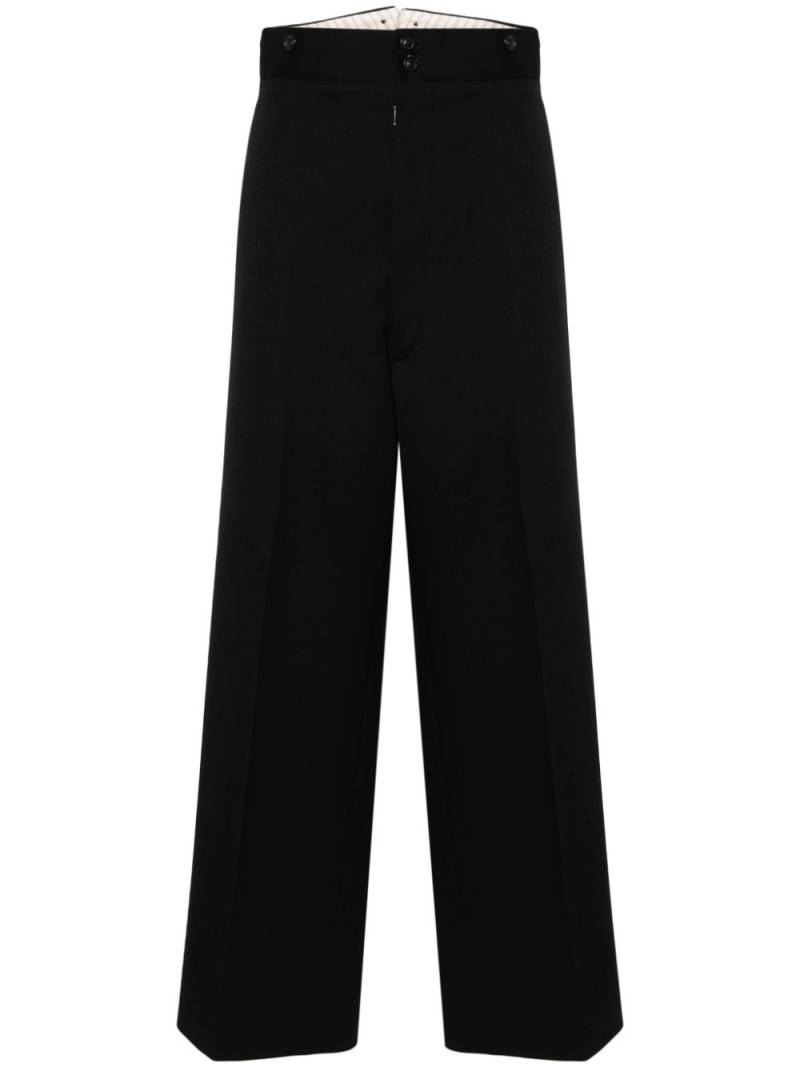 Maison Margiela Cavalry straight-leg trousers - Black von Maison Margiela