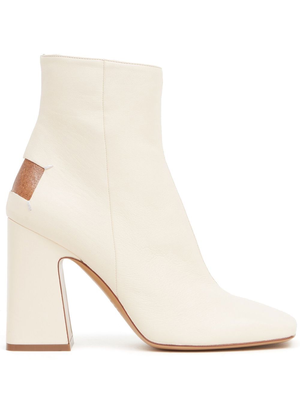 Maison Margiela Décortiqué 100mm four-stitch boots - White von Maison Margiela