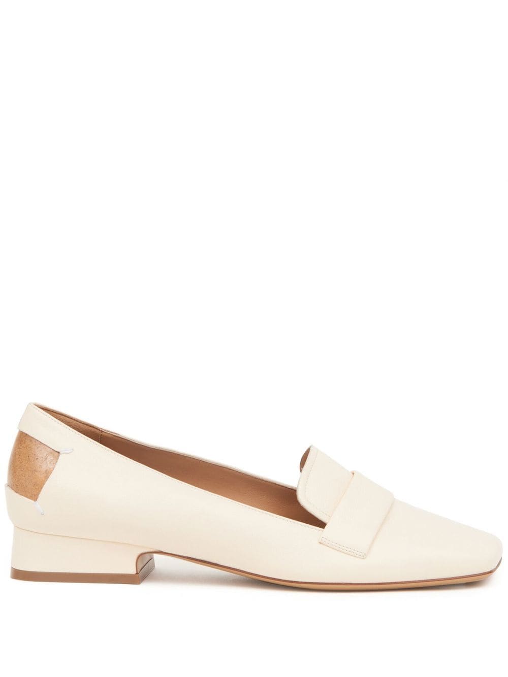 Maison Margiela Four Stitches decortiqué loafers - White von Maison Margiela