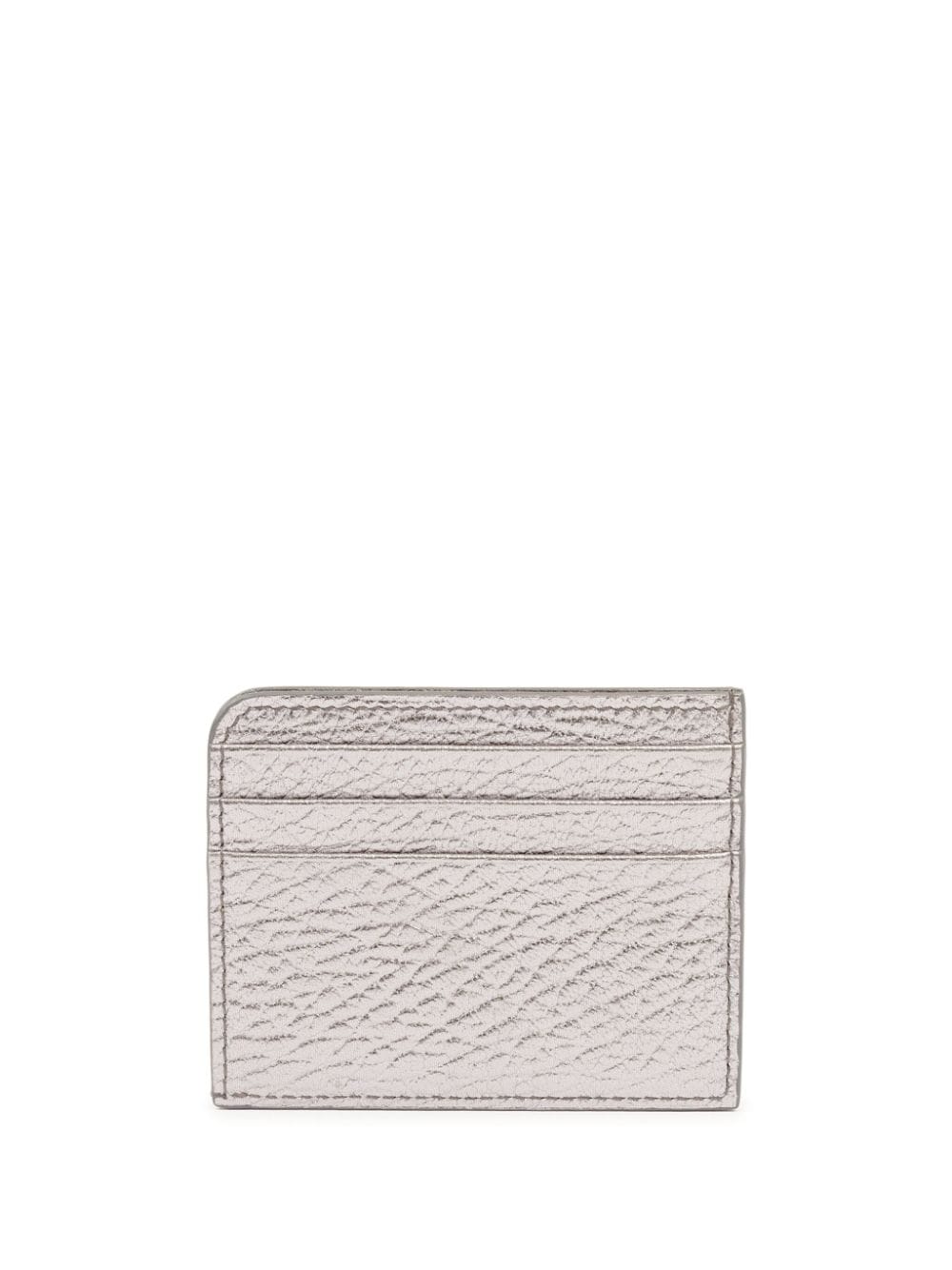 Maison Margiela Four Stitches leather card holder - Silver von Maison Margiela