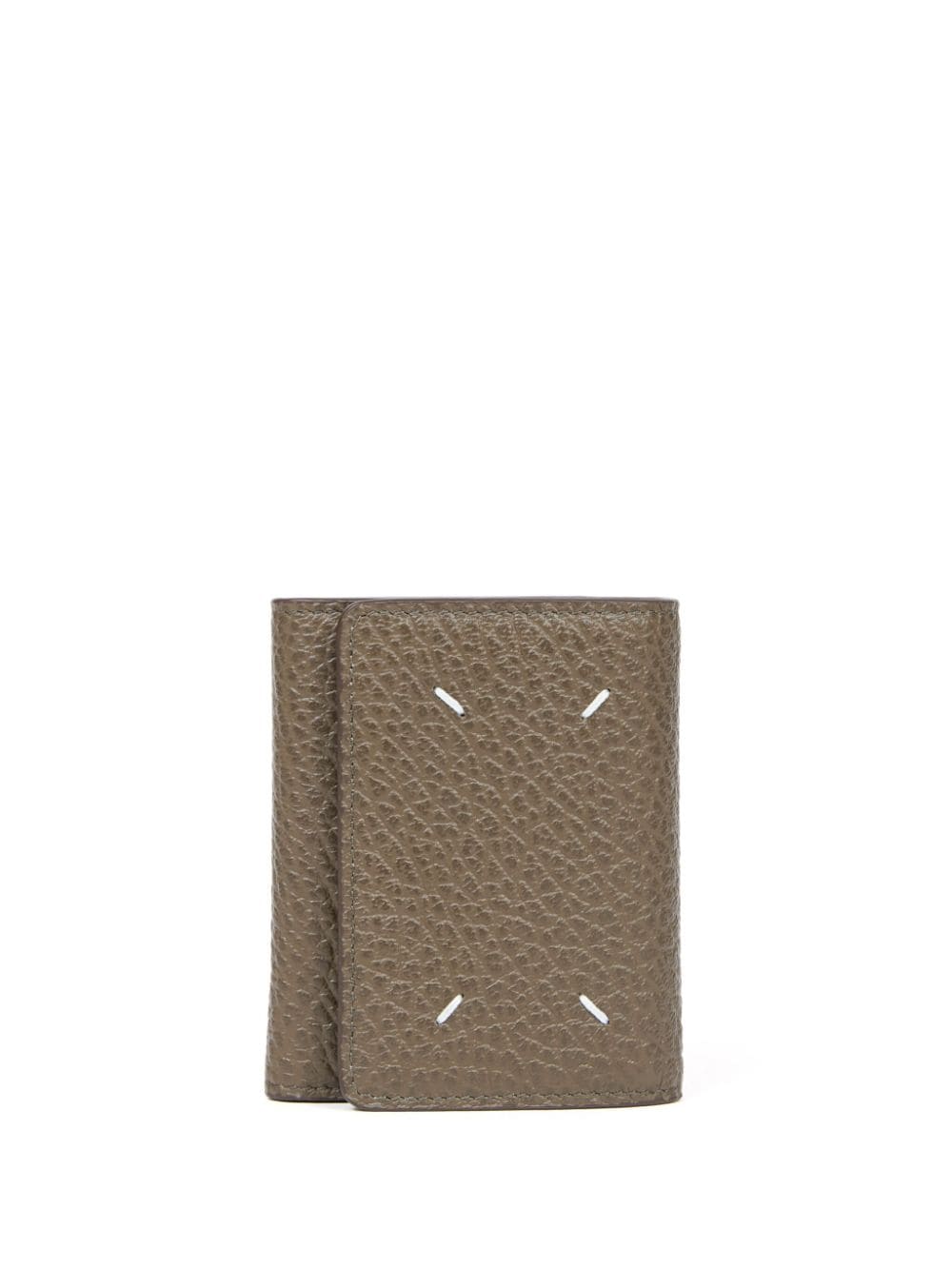 Maison Margiela Four Stitches tri-fold leather wallet - Brown von Maison Margiela