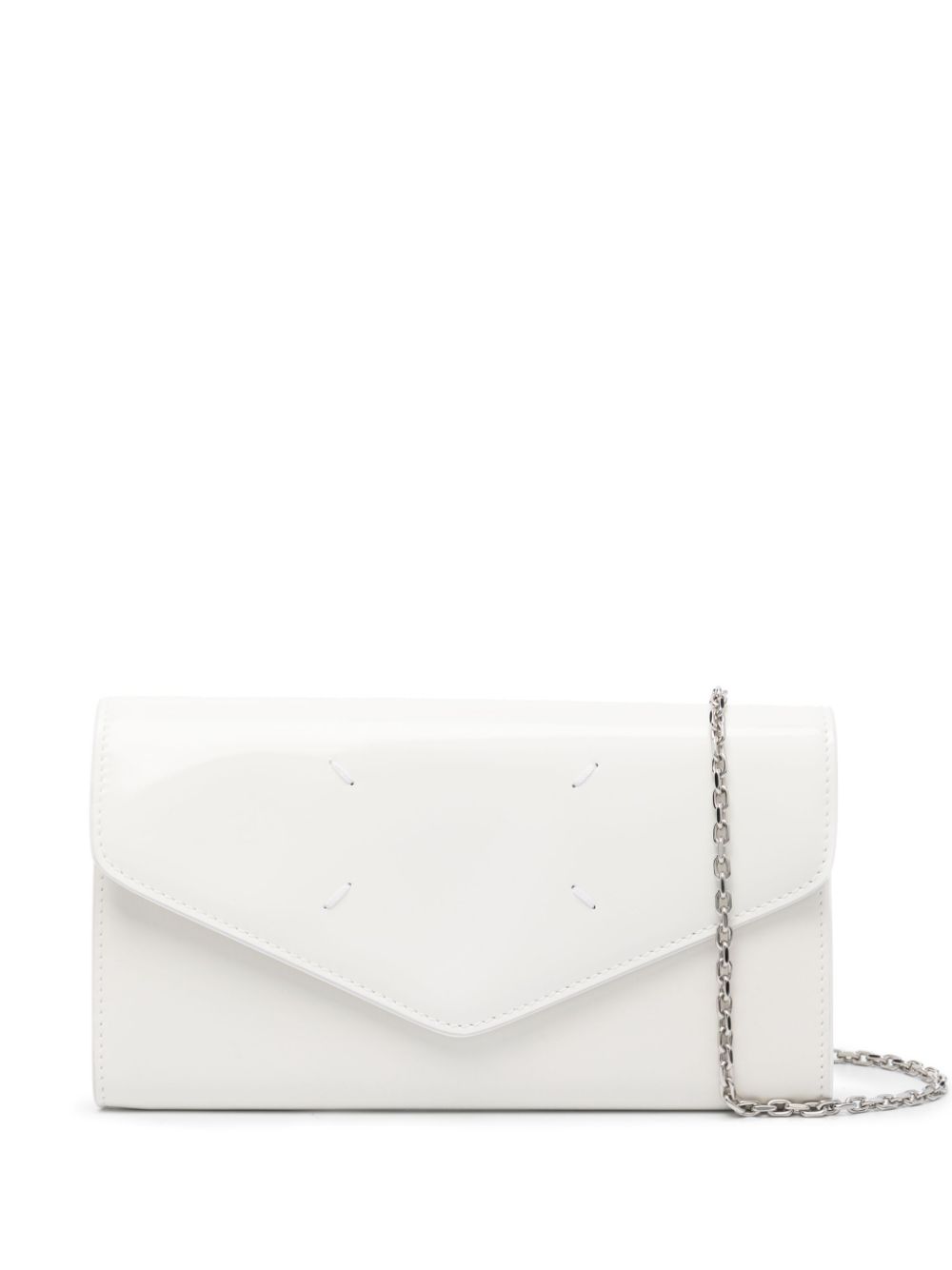 Maison Margiela Four-stitch leather clutch bag - Neutrals von Maison Margiela