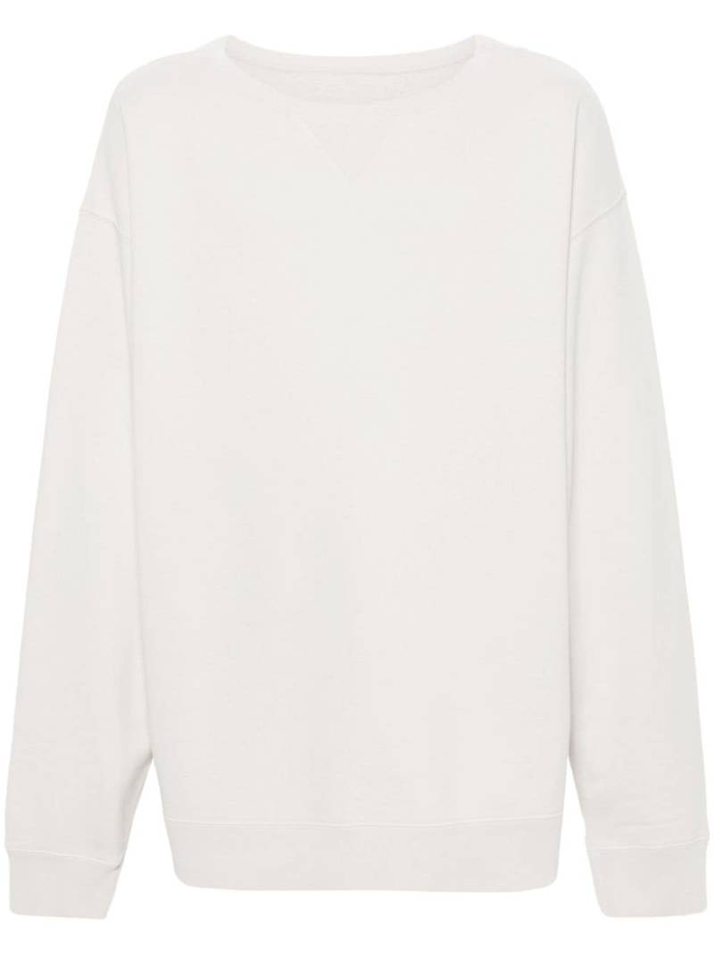 Maison Margiela Invitation cotton sweatshirt - Neutrals von Maison Margiela