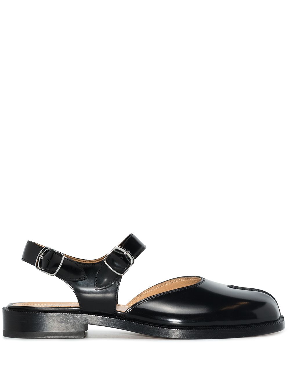 Maison Margiela Tabi leather sandals - Black von Maison Margiela