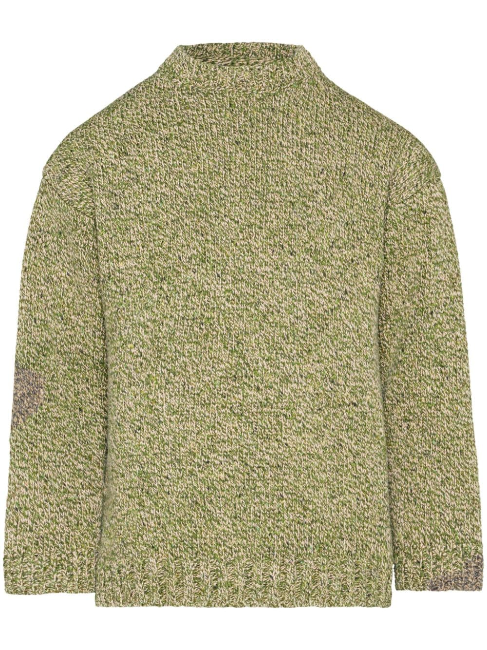 Maison Margiela Mended intarsia-knit jumper - Green von Maison Margiela