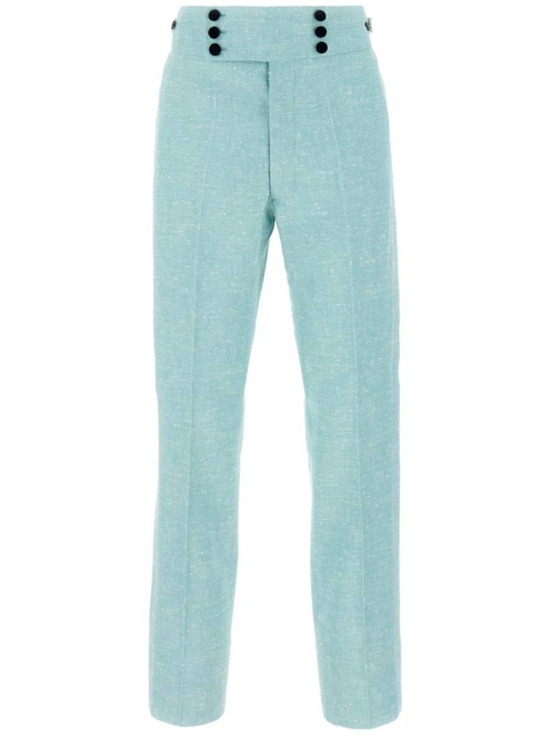 Maison Margiela Mint green linen blend pants - Blue von Maison Margiela