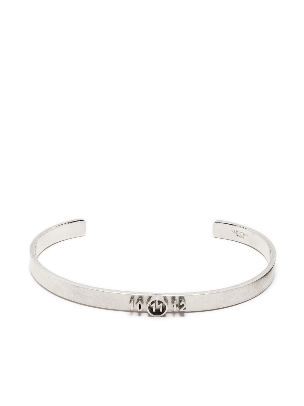 Maison Margiela Numerical engraved bangle - Silver von Maison Margiela