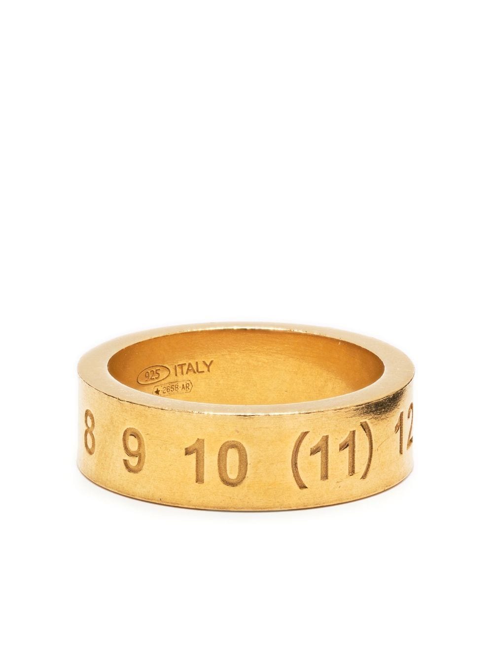 Maison Margiela Numerical engraved ring - Gold von Maison Margiela