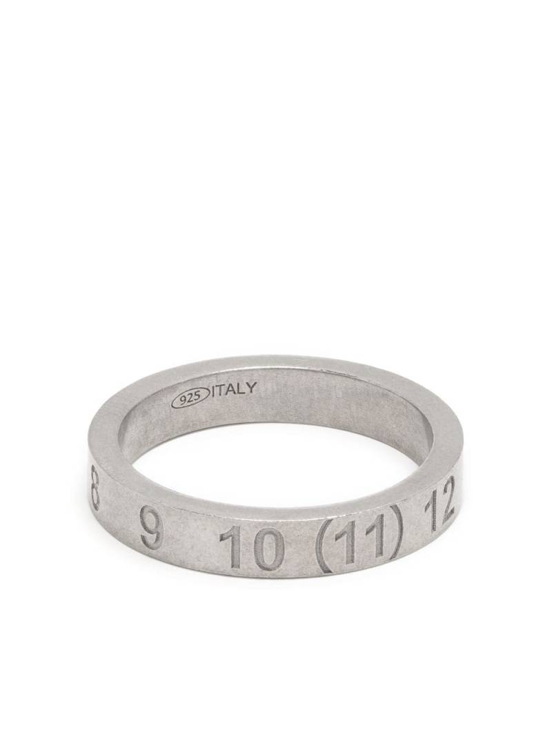 Maison Margiela Numerical engraved ring - Silver von Maison Margiela