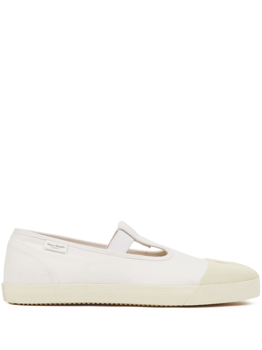 Maison Margiela On the Deck Tabi canvas pumps - White von Maison Margiela