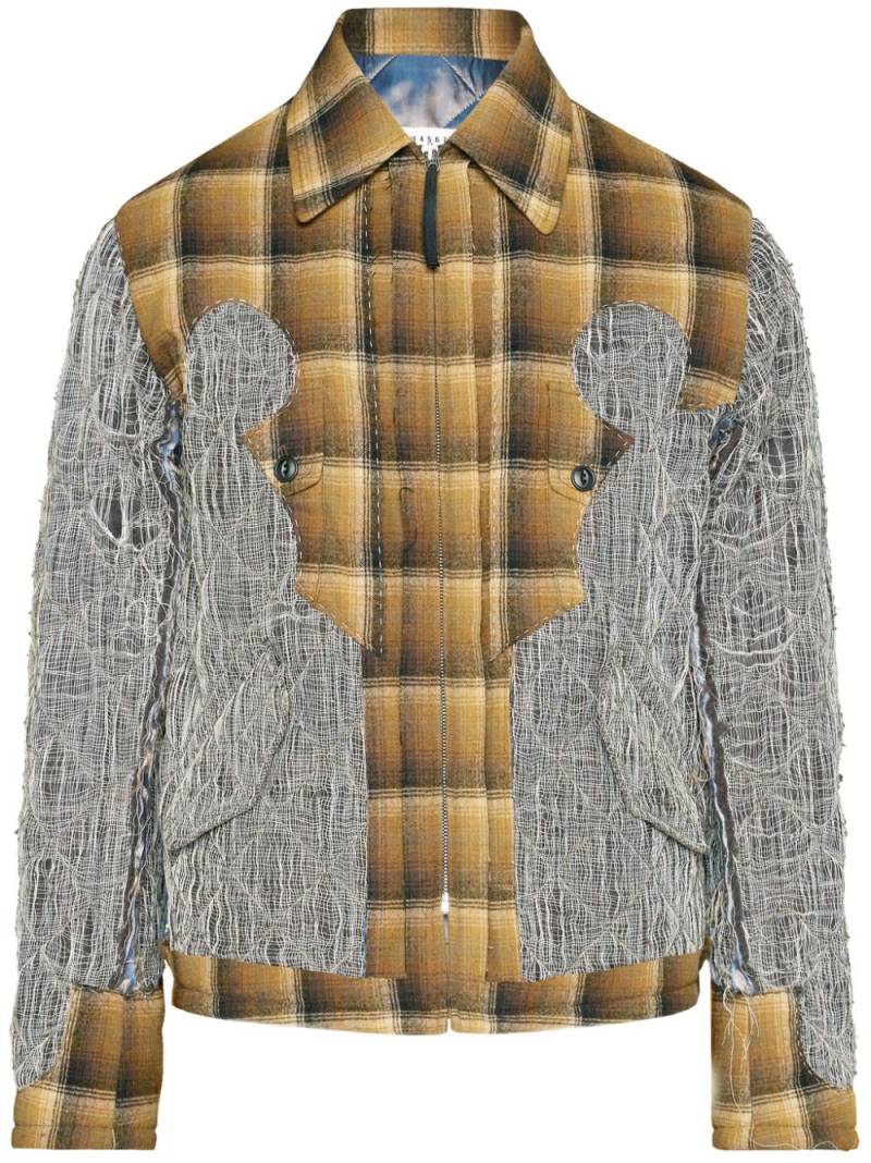 Maison Margiela Pendleton check-pattern jacket - Grey von Maison Margiela