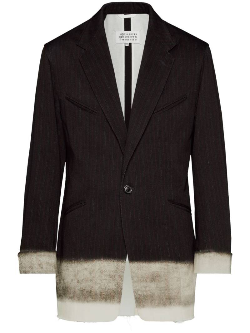 Maison Margiela Pendleton pinstripe blazer - Brown von Maison Margiela