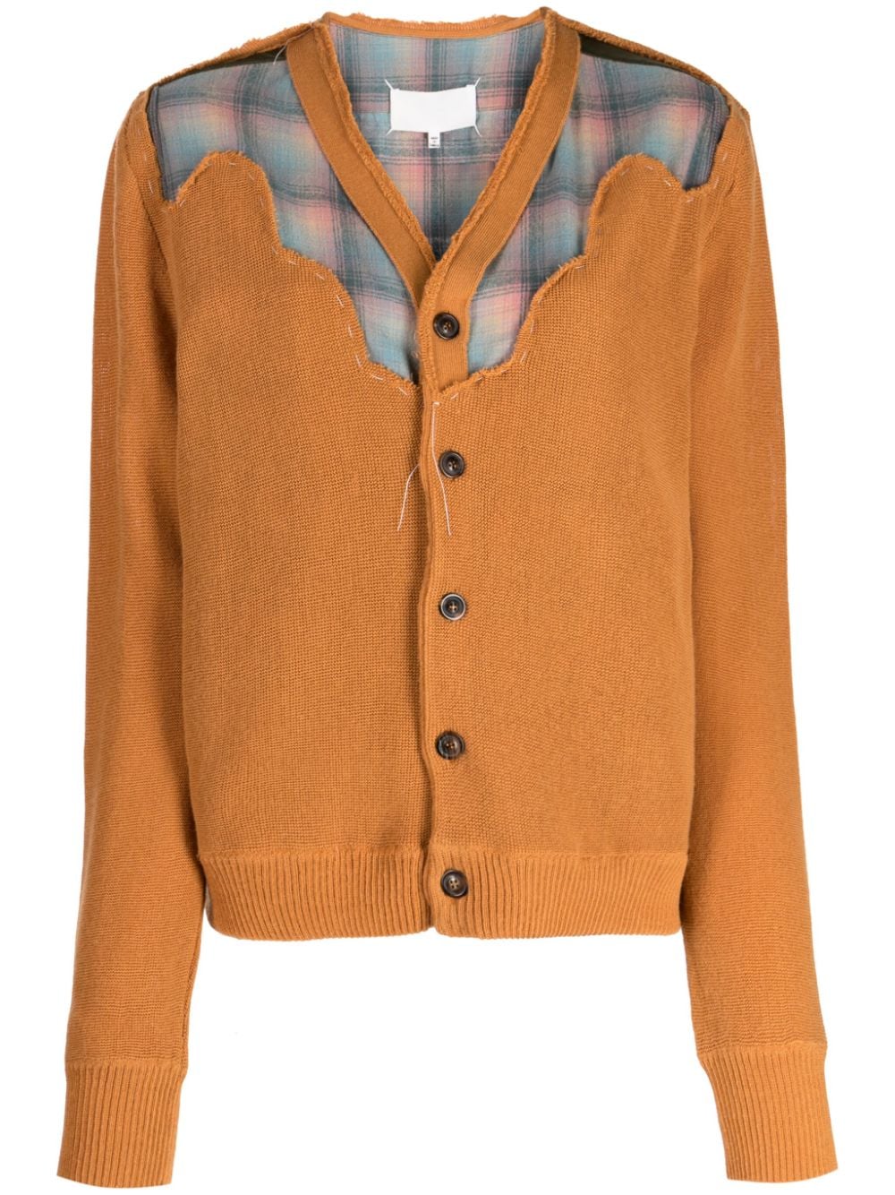 Maison Margiela Pendleton wool cardigan - Brown von Maison Margiela