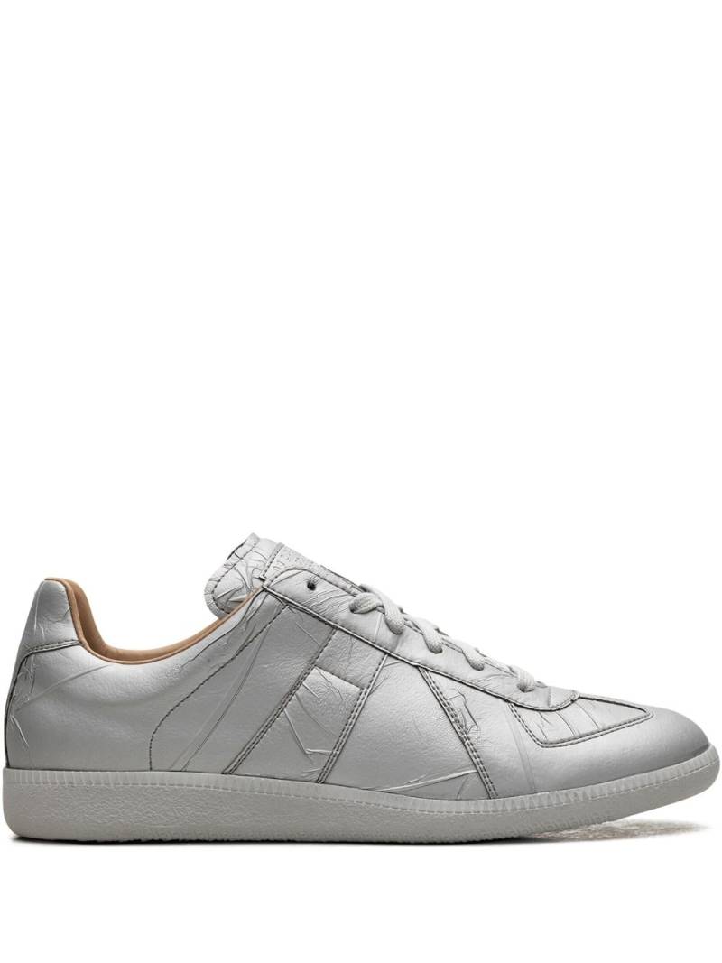 Maison Margiela Replica "Silver Cracked" low-top sneakers von Maison Margiela