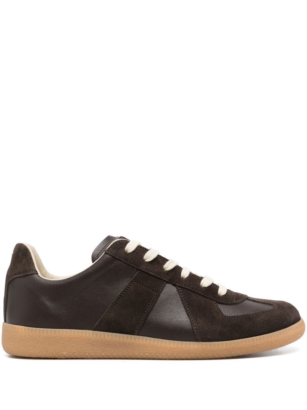 Maison Margiela Replica low-top leather sneakers - Brown von Maison Margiela