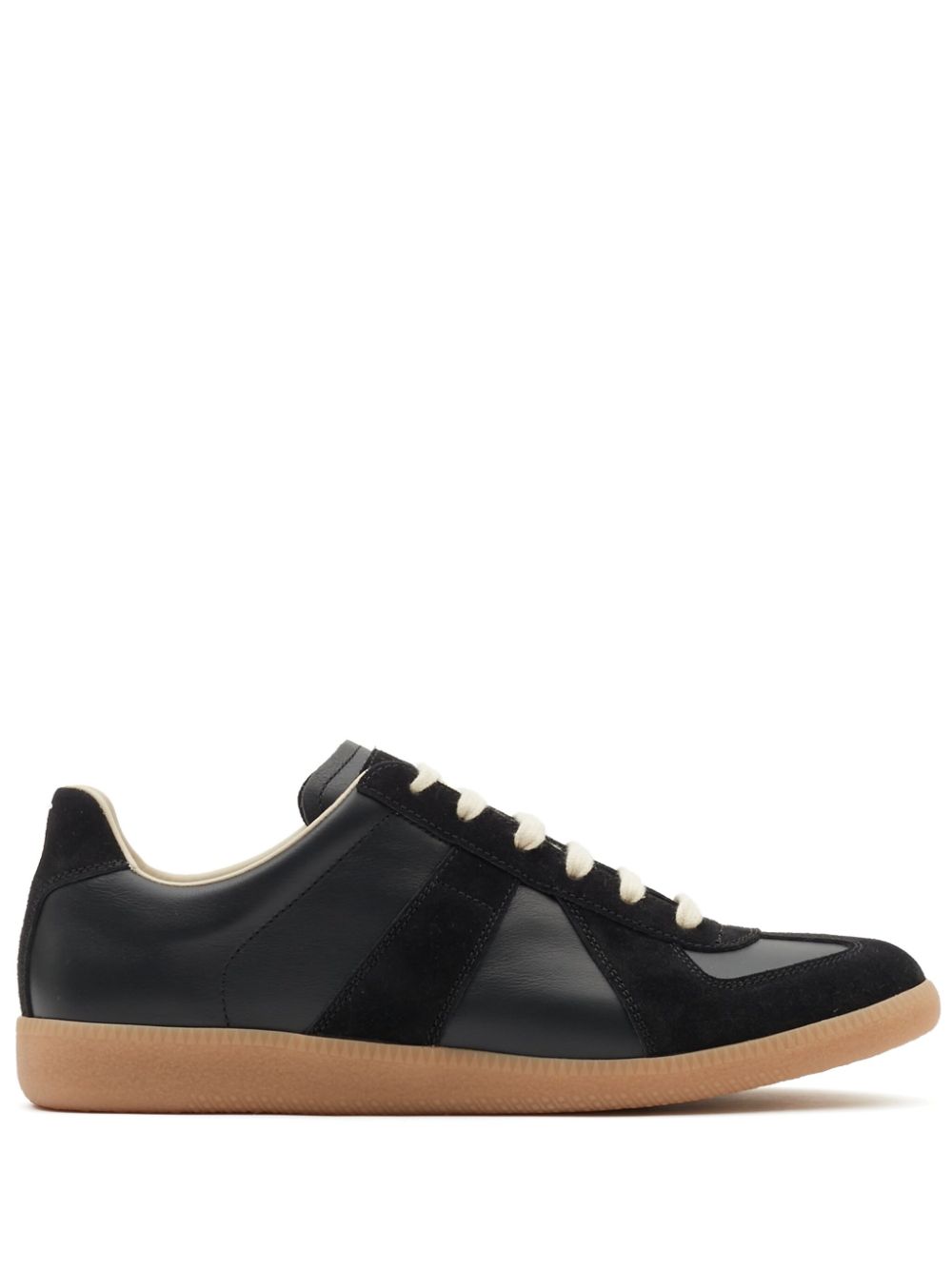 Maison Margiela Replica low-top leather sneakers - Black von Maison Margiela