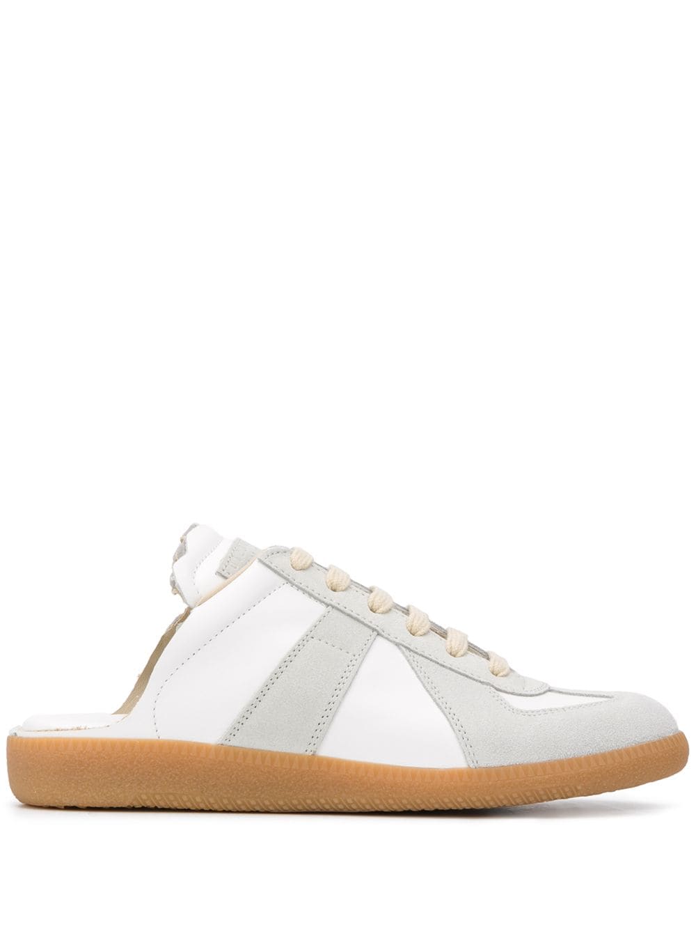 Maison Margiela Replica leather slip-on sneakers - White von Maison Margiela