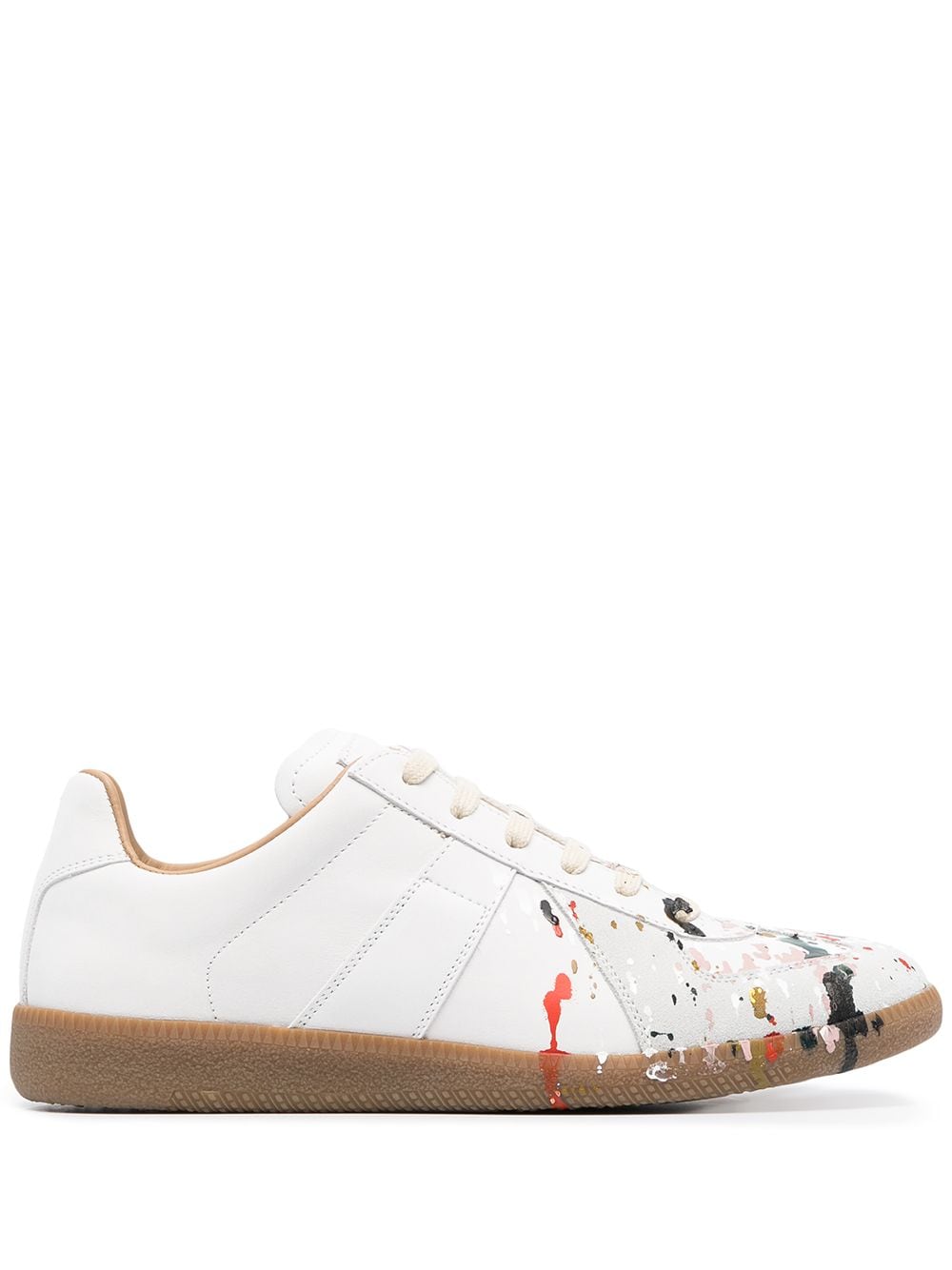 Maison Margiela Replica paint-splatter sneakers - White von Maison Margiela