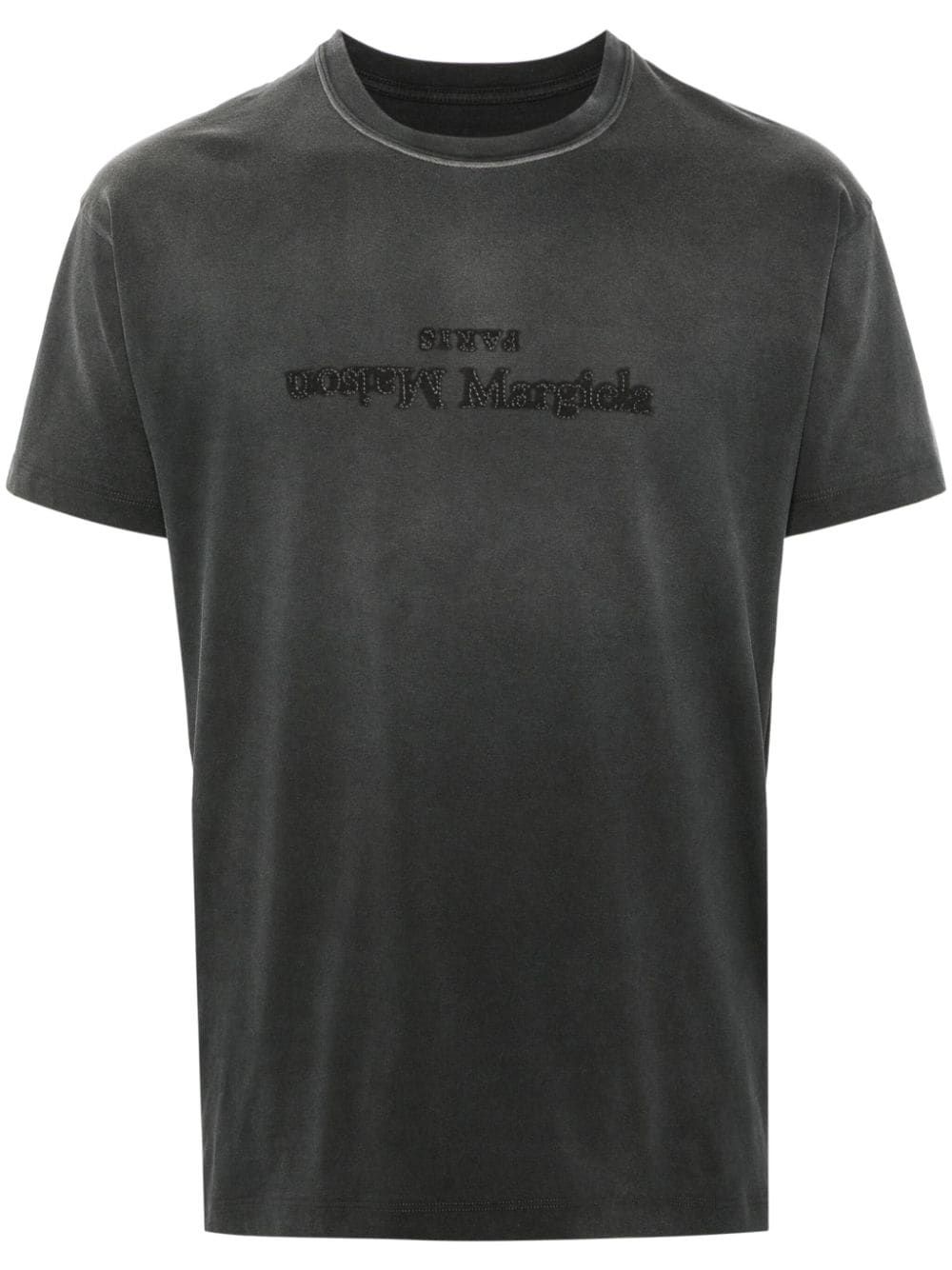 Maison Margiela Reverse logo-print cotton T-shirt - Black von Maison Margiela