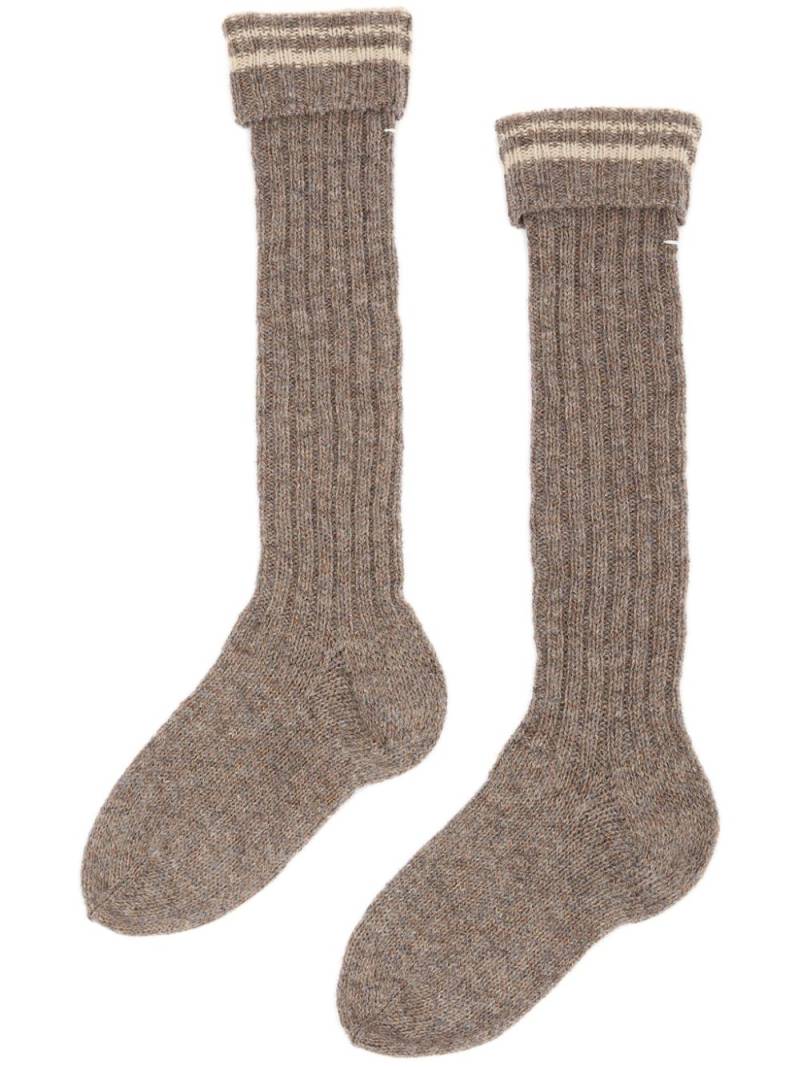 Maison Margiela Shetland wool socks - Grey von Maison Margiela