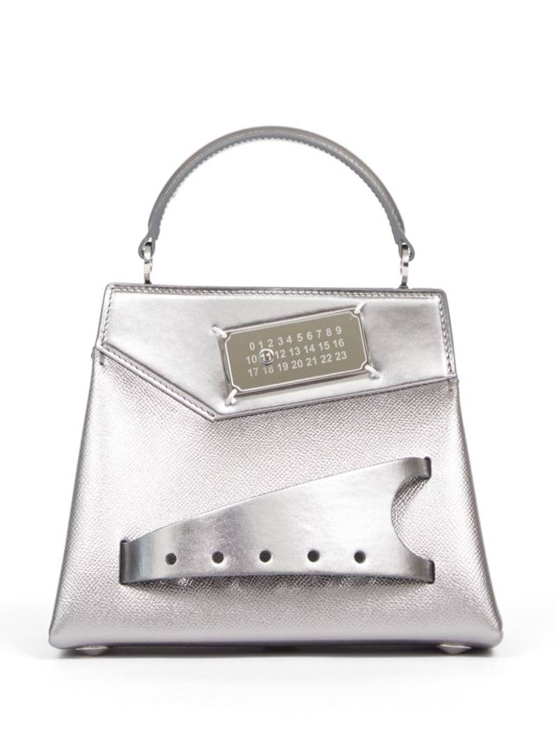 Maison Margiela Snatched leather tote bag - Silver von Maison Margiela