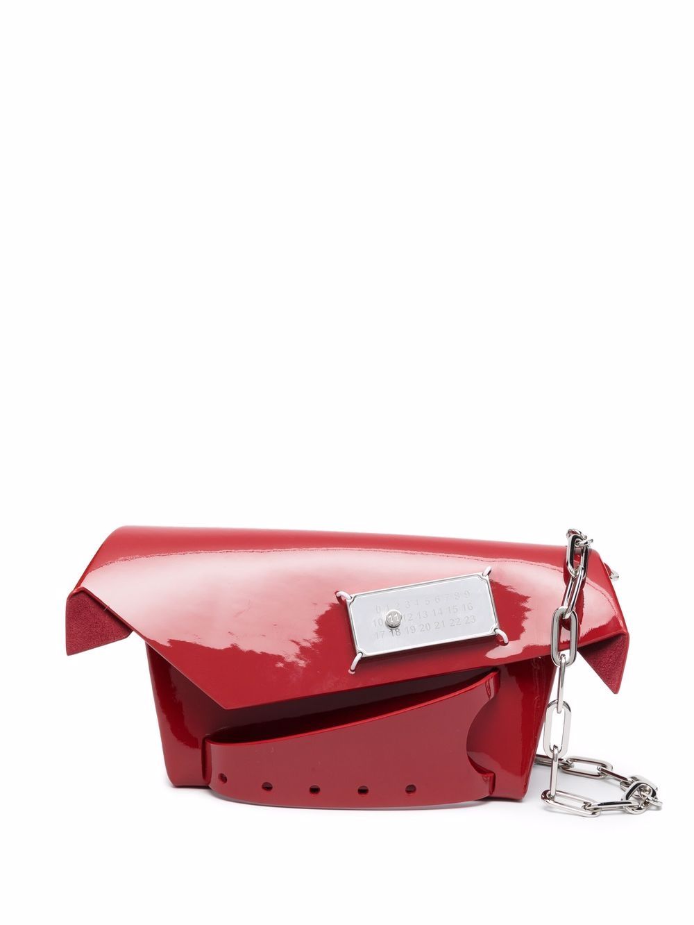 Maison Margiela small Snatched clutch bag - Red von Maison Margiela