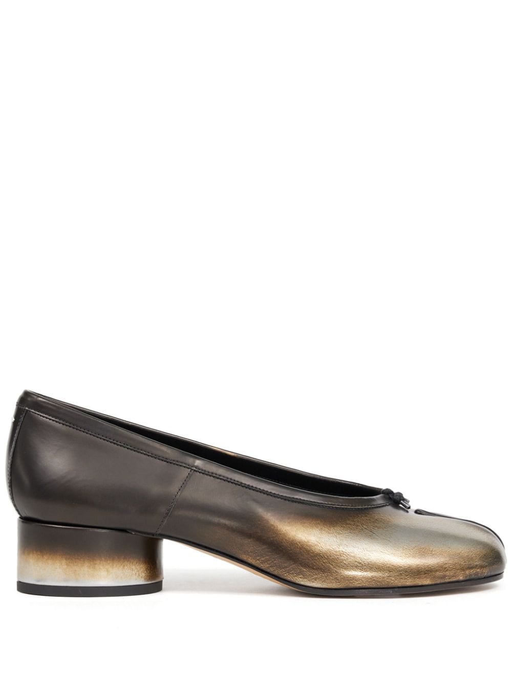 Maison Margiela Tabi 30mm leather ballerina shoes - Brown von Maison Margiela