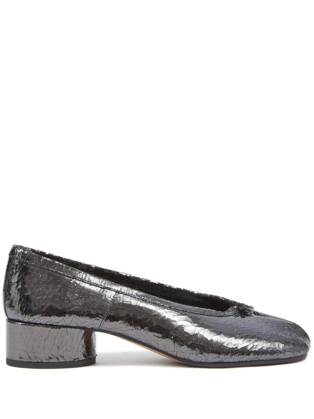 Maison Margiela Tabi 30mm leather ballerina shoes - Grey von Maison Margiela