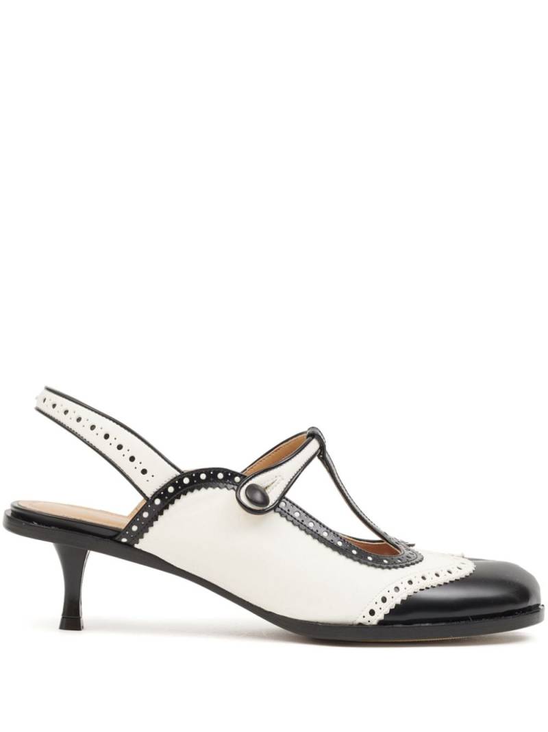 Maison Margiela Tabi 45mm slingback pumps - White von Maison Margiela