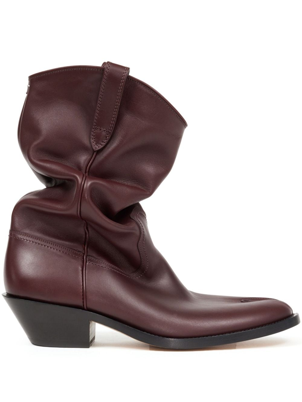 Maison Margiela Tabi 55mm slouchy Western boots - Red von Maison Margiela