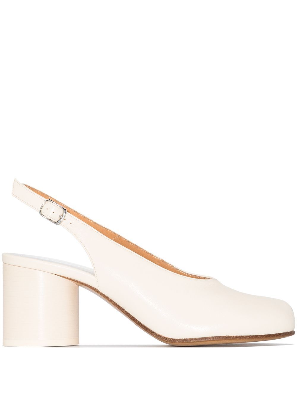 Maison Margiela Tabi 60mm slingback pumps - White von Maison Margiela