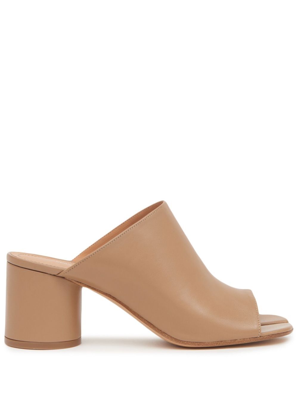 Maison Margiela Tabi 70mm leather mules - Neutrals von Maison Margiela