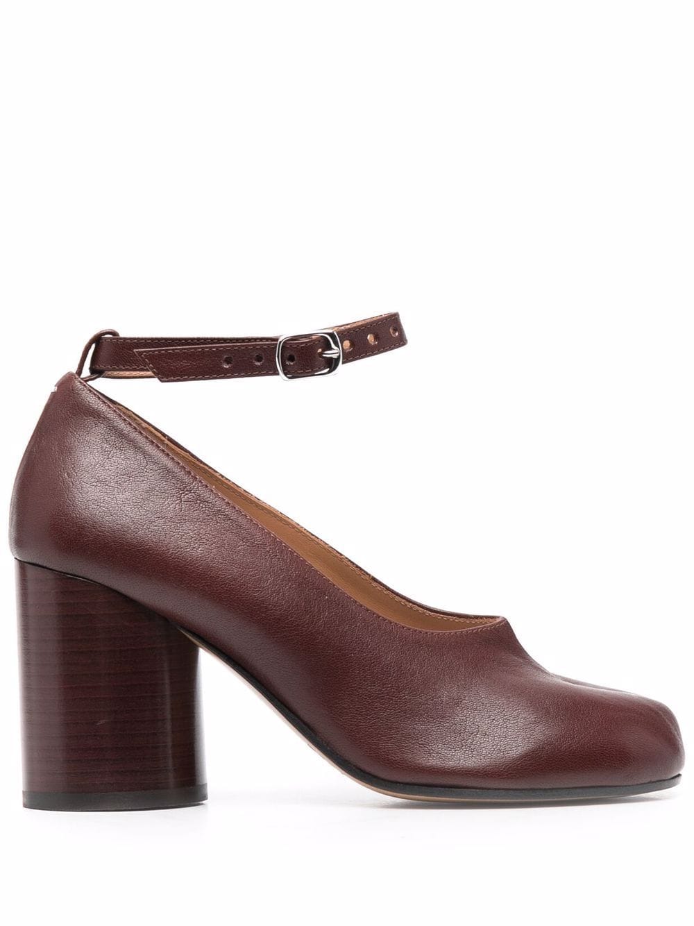 Maison Margiela Tabi 80mm Mary Jane pumps - Brown von Maison Margiela