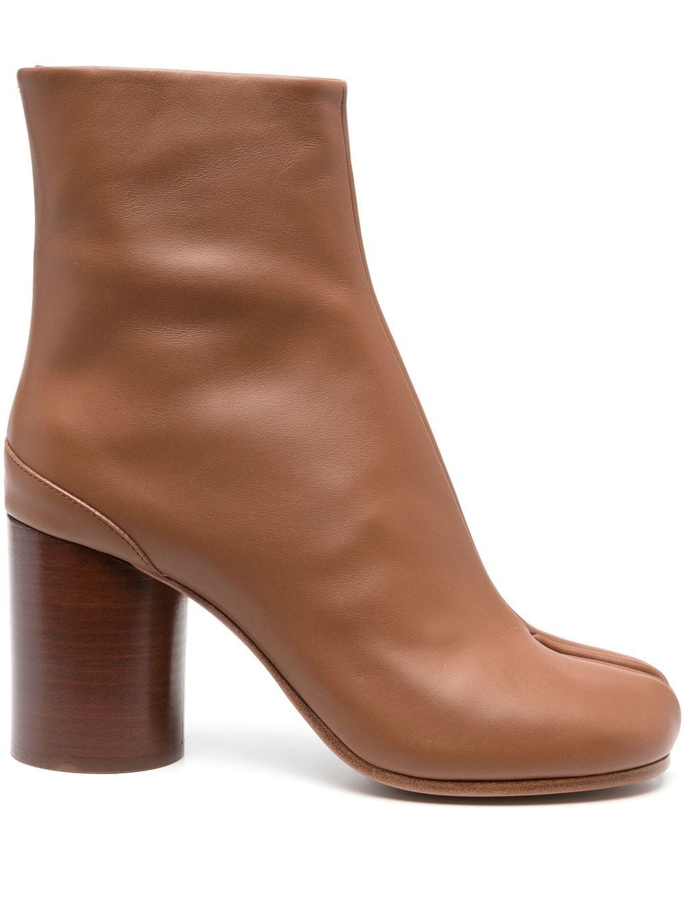 Maison Margiela Tabi 80mm leather ankle boots - Brown von Maison Margiela