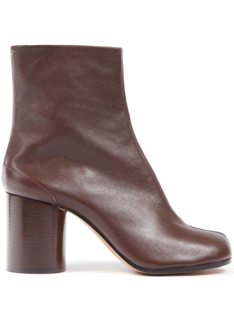 Maison Margiela Tabi 80mm leather ankle boots - Brown von Maison Margiela