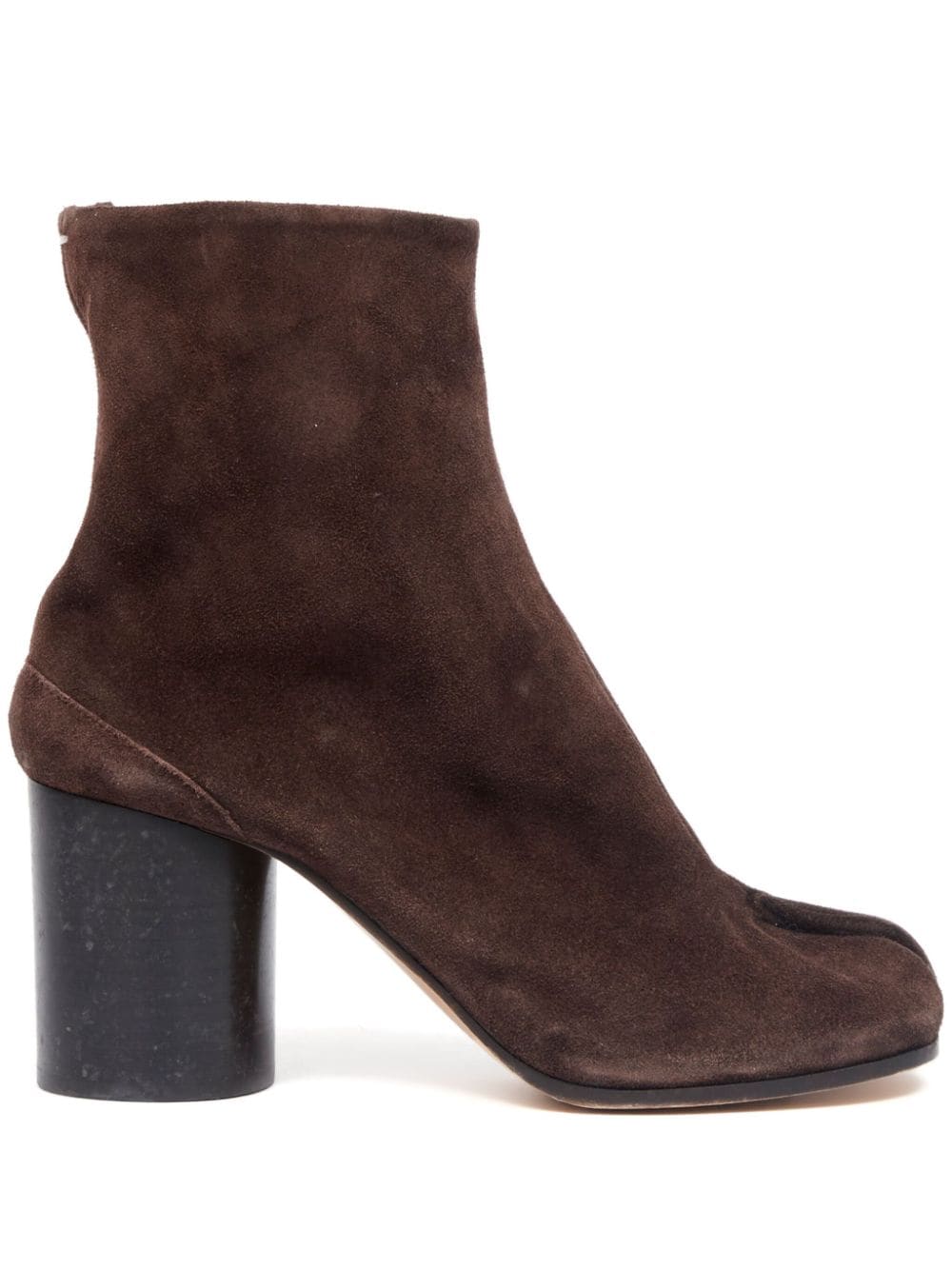 Maison Margiela Tabi 80mm suede ankle boots - Brown von Maison Margiela