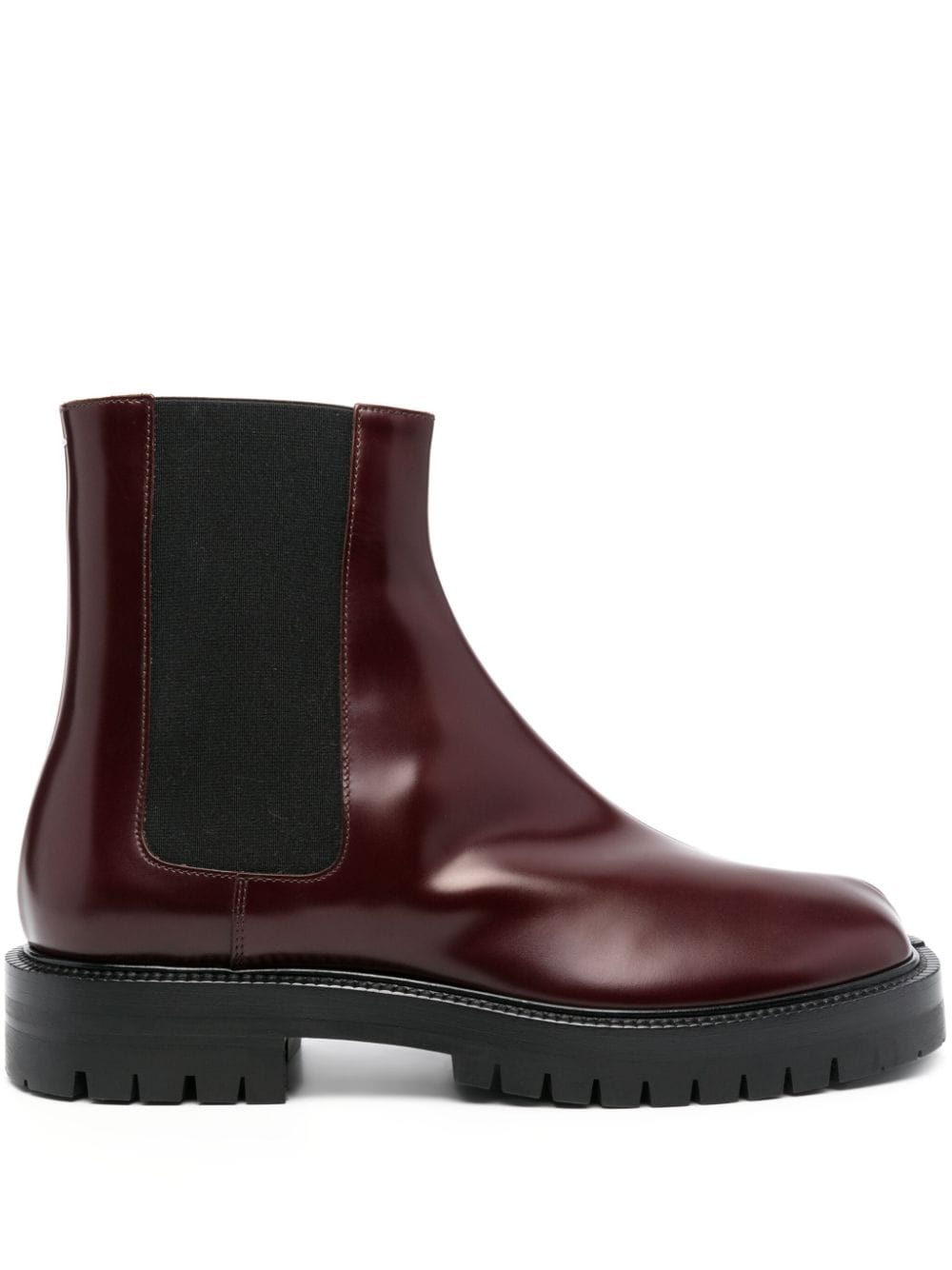 Maison Margiela Tabi Chelsea 40mm leather boots - Red von Maison Margiela