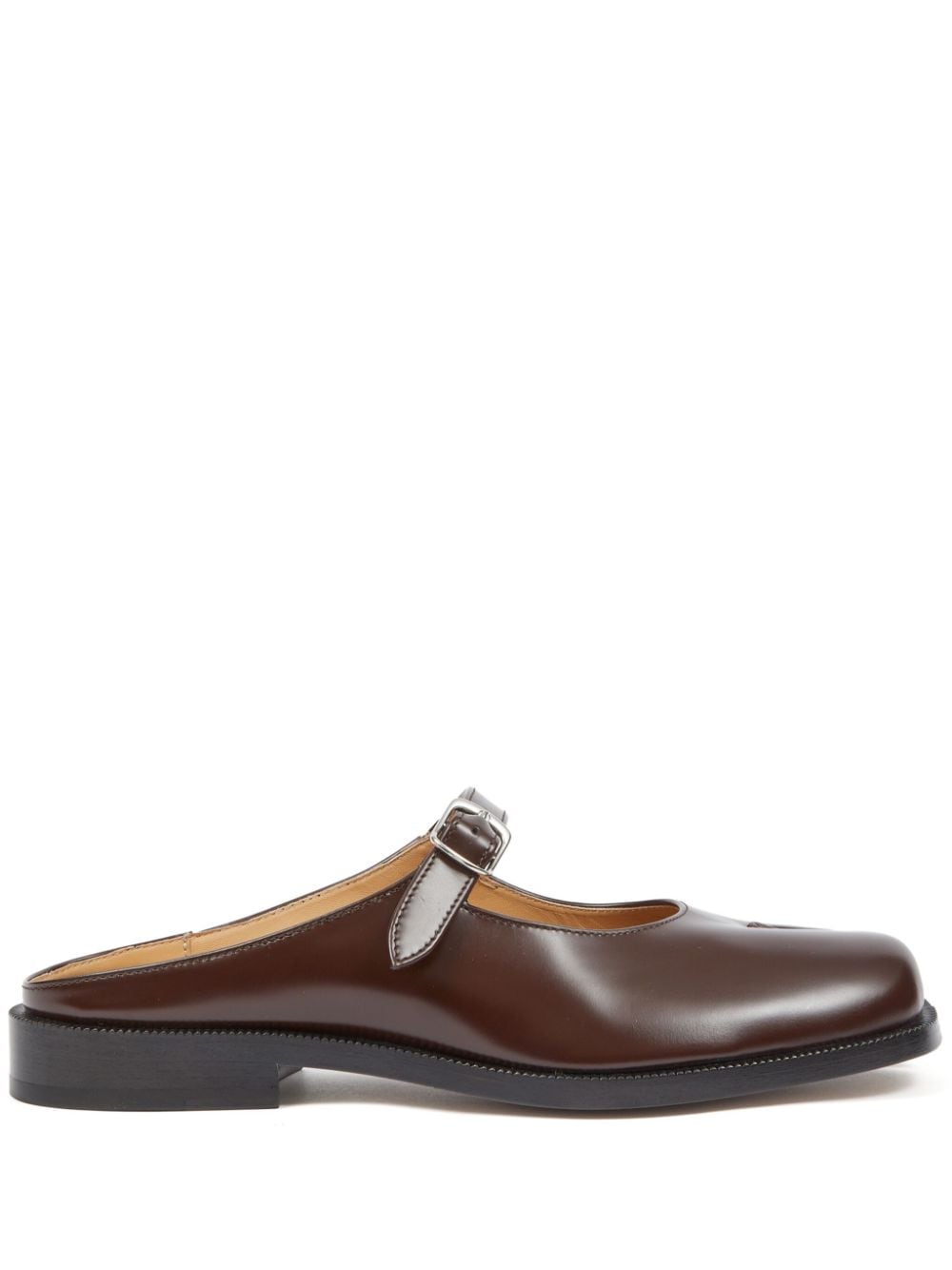 Maison Margiela Tabi City leather mules - Brown von Maison Margiela